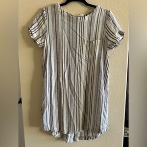 Cloth & Stone Multicolor Striped Shirt Dress